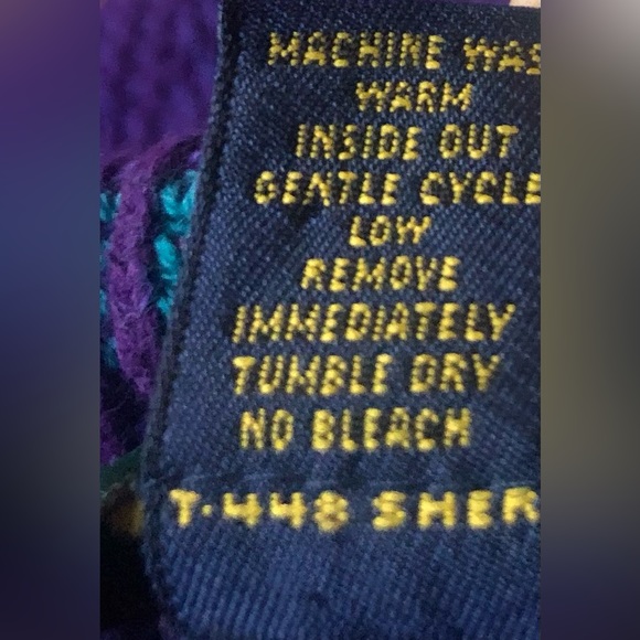 Vintage 90’s Colors By Alexander Julian Purple Crewneck Sweater Large - Picture 6 of 6